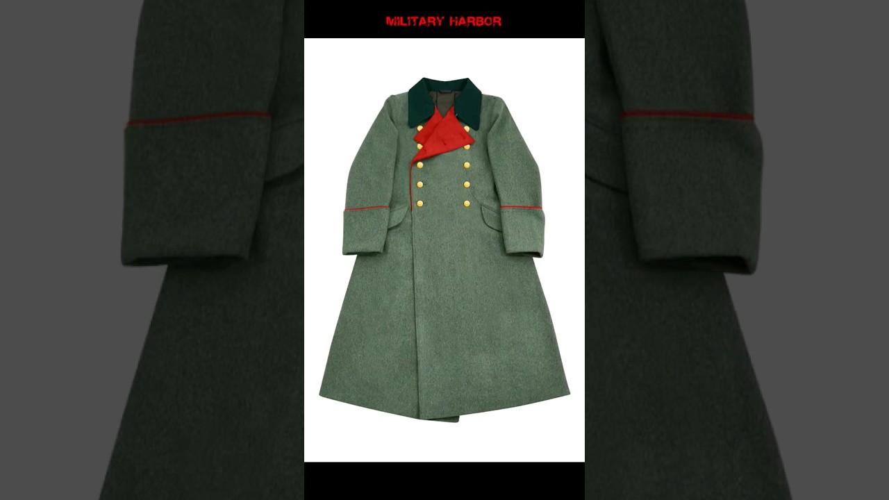 WWII German Heer General Fieldgrey Wool Greatcoat With Pipe