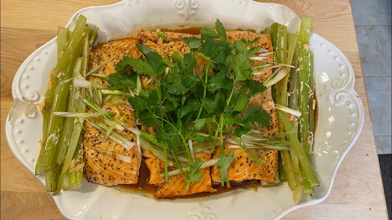 Cá hồi nướng xì dầu - Baked Fish Salmon With Soy Sauce