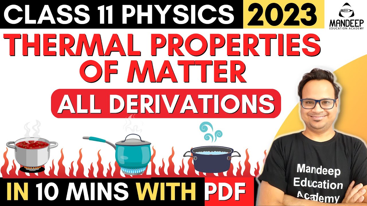 Thermal Properties of matter Class 11 Physics all Derivations | Relation between alpha beta gamma