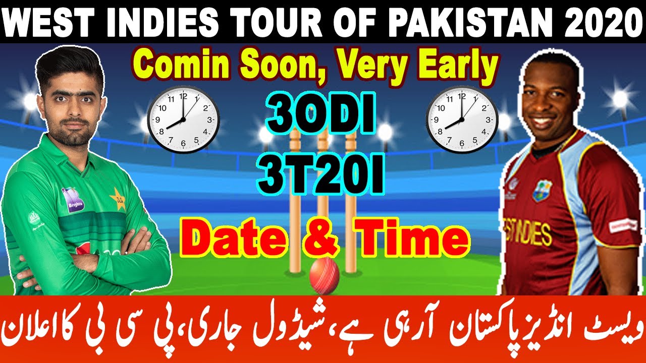 PCB announce West Indies Tour of Pakistan 2020 21 Pakistan Next Tour in 2020