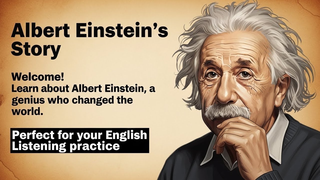 **Albert Einstein’s Inspiring Journey 🔥 | Learn English Through Story | Powerful Listening Practice*