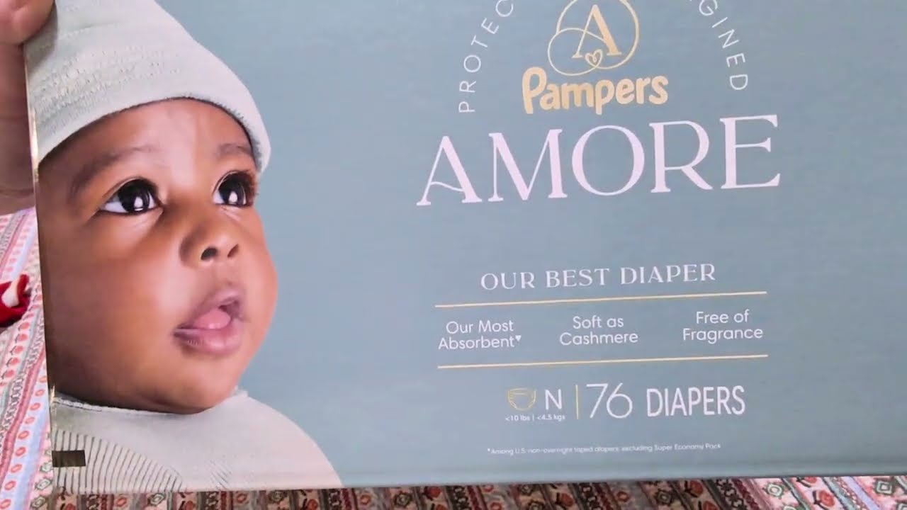 Pampers Amore NEW Diapers Compared to Walmart Brand |Newborn Size #ad #babyshower #momlife #newborn