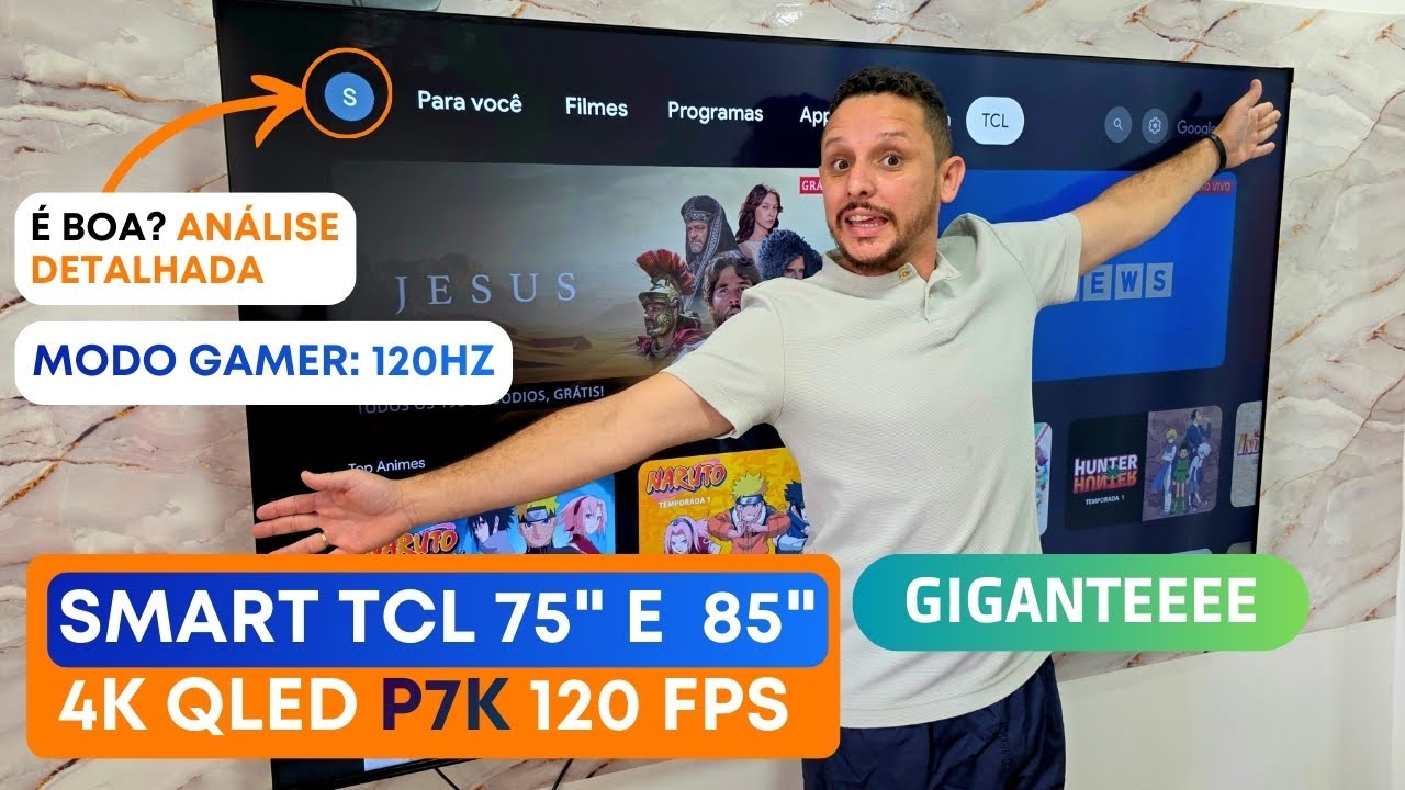 Smart TV TCL QLED 4K 75'' E 85