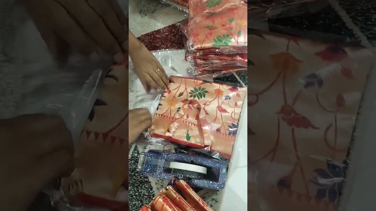 Paithani Bags | Hand purse for women | Return Gift Ideas #trending #viral #paithani #shorts #bag