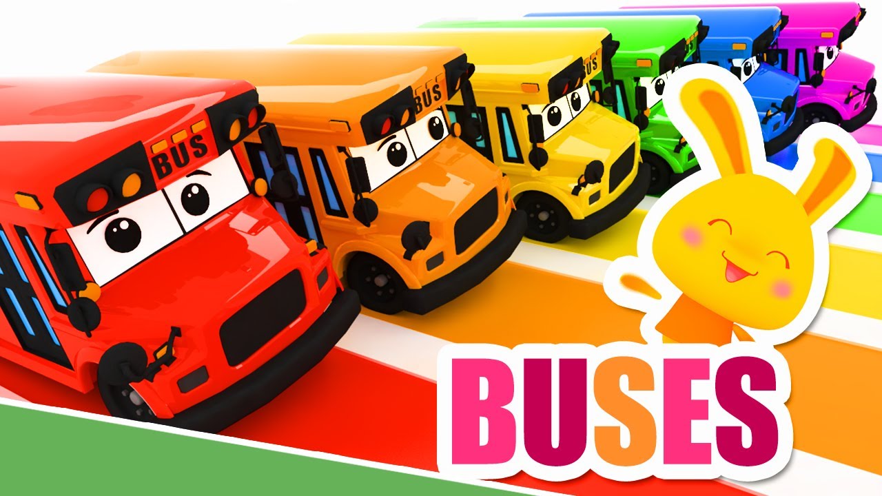 What color is this Bus? | Learn the colors with Titounis