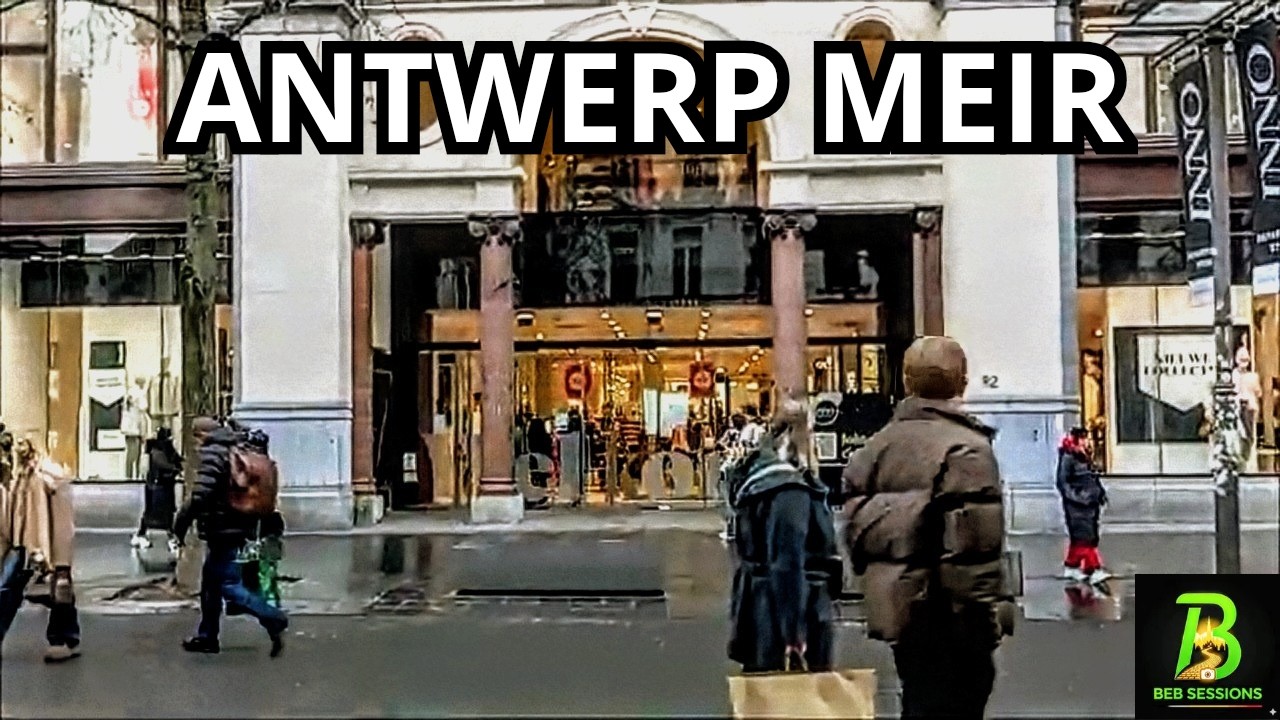 ANTWERP SHOPPING STREET: The Meir & Stadsfeestzaal Ambience | SESSION 004