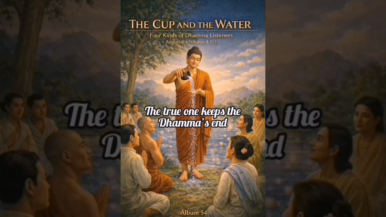 The Cup and the WaterFour kinds of Dhamma listenersAnguttara Nikaya 4.113  Album 54