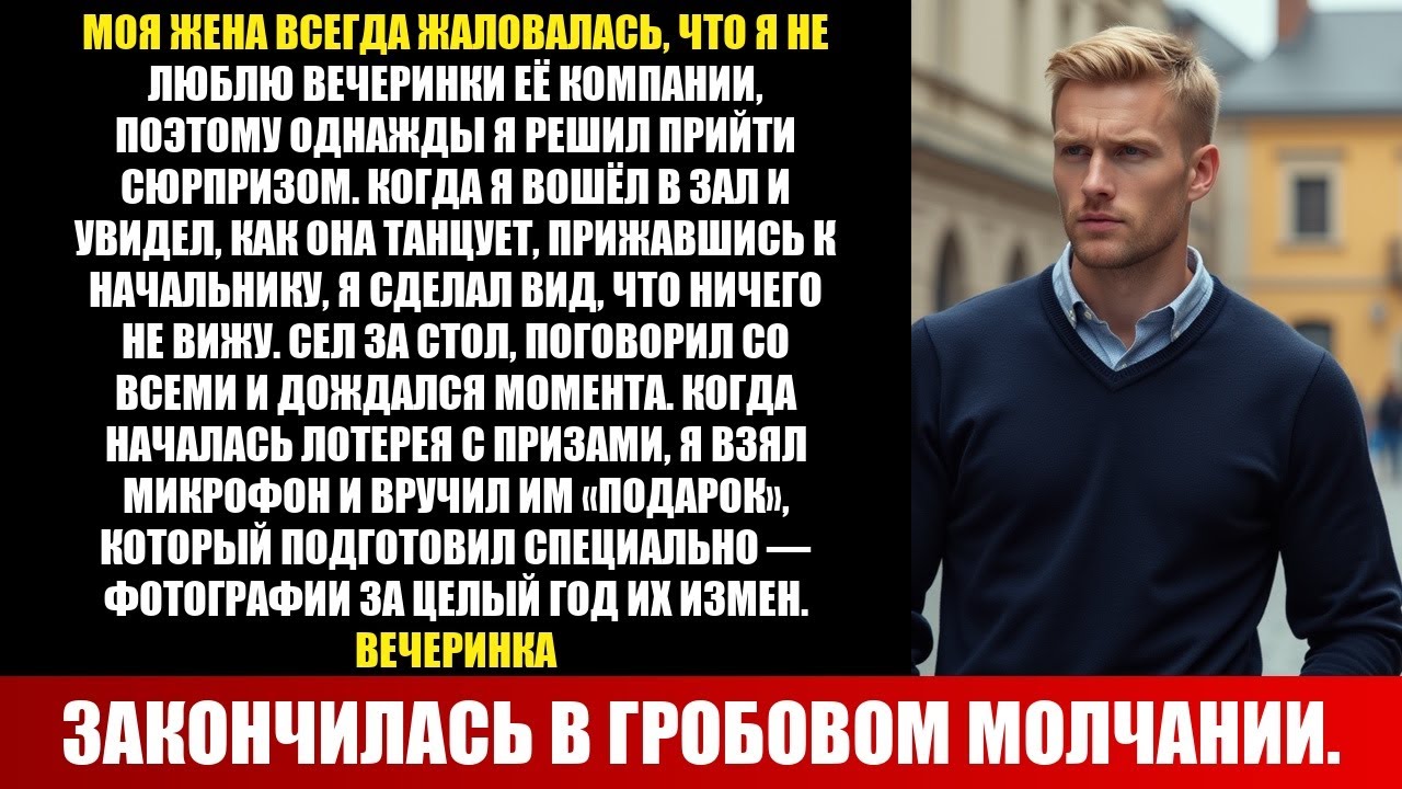НА КОРПОРАТИВЕ ОНА ТАНЦЕВАЛА С НАЧАЛЬНИКОМ — А Я ВРУЧИЛ ИМ ПОДАРОК С ИХ СЕКРЕТОМ