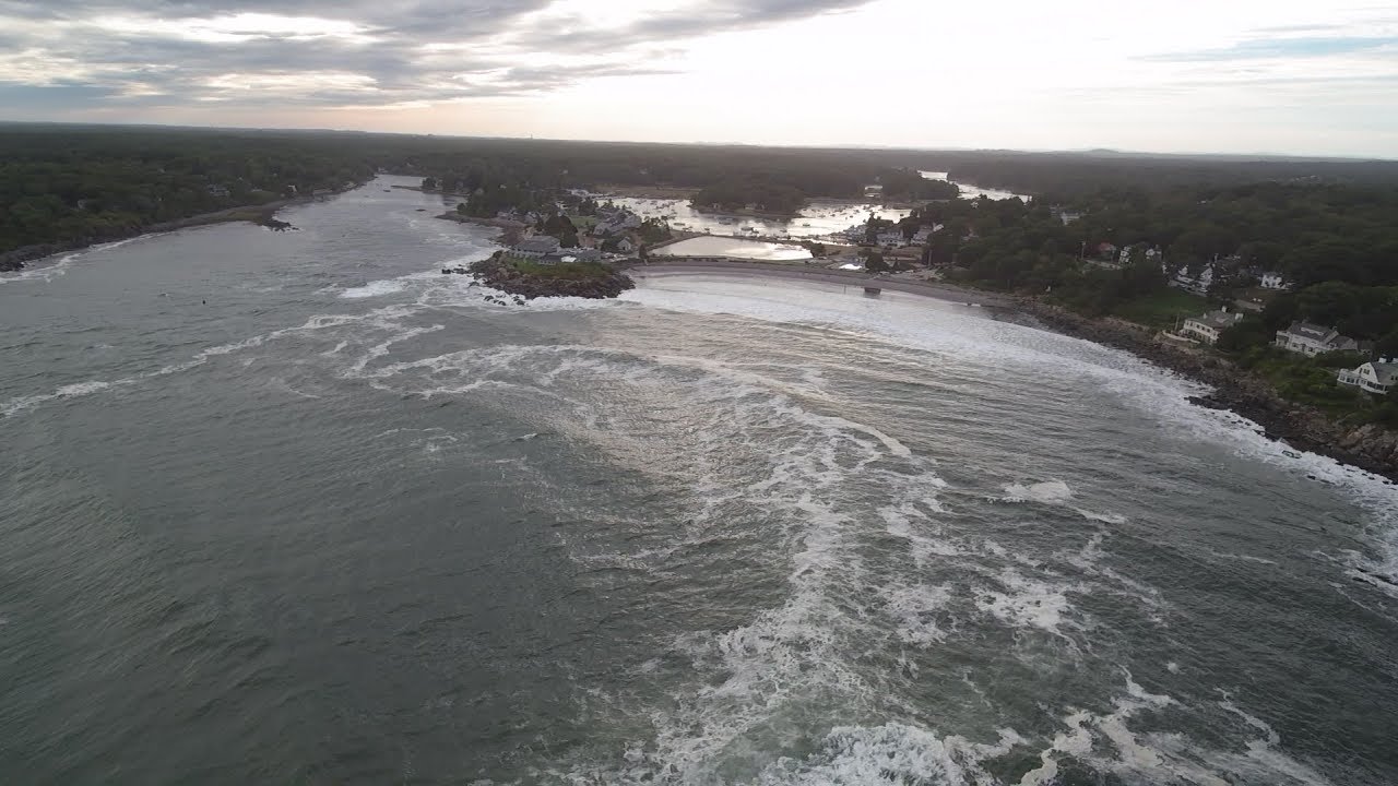 Zella Day - Hypnotic: Surfing the Storm Surge at York Harbor Beach, Maine, Drone Footage
