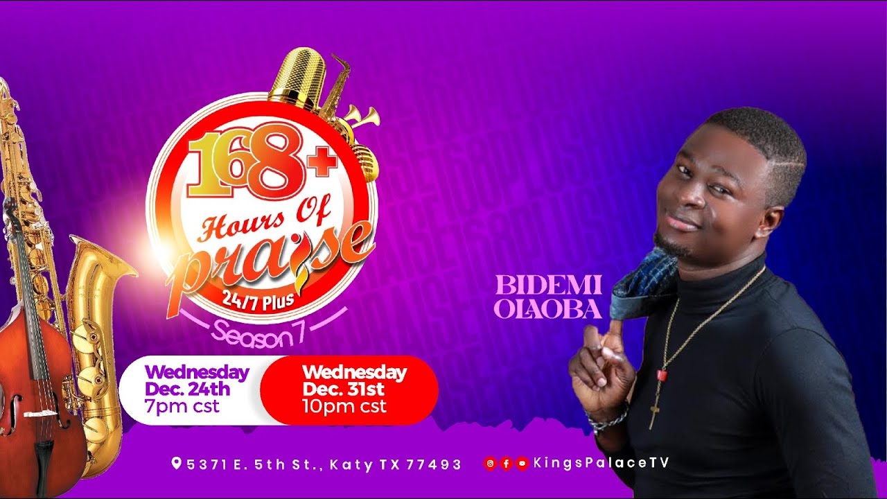 125th Hour of 168 Hours Of Praise | Minister Bidemi Olaoba | RCCG TKP | 2025