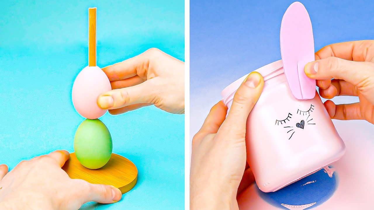 14 idées de bricolage rapides et faciles pour les fêtes de Pâques 🐣 Faire soi-même sa déco de Pâques