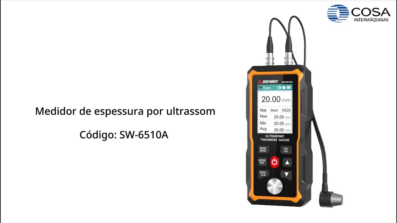 Medidor de Espessura Ultrassônico SW6510A - COSA