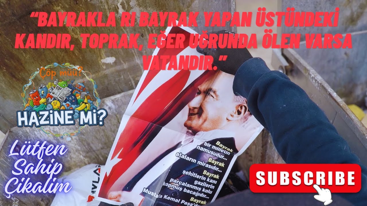Sabah İşe Çıktık, Karşılaştığımız Manzara Çok Üzücü 🇹🇷 Çöpte Türk Bayrağı Buldum! 😔