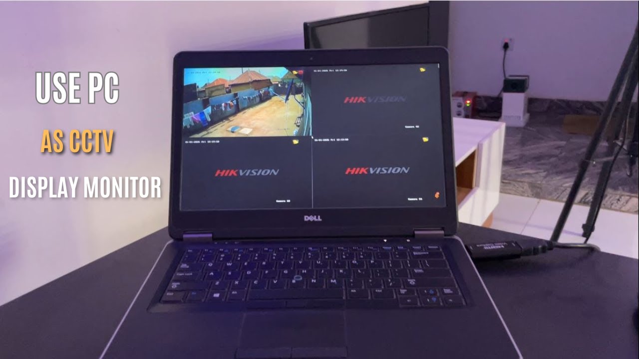 Как использовать ноутбук и HDMI в качестве монитора для камеры видеонаблюдения