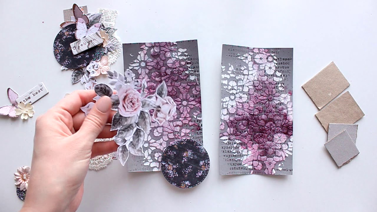 ScanNCut Mixed Media Cards Tutorial by Elena Morgun