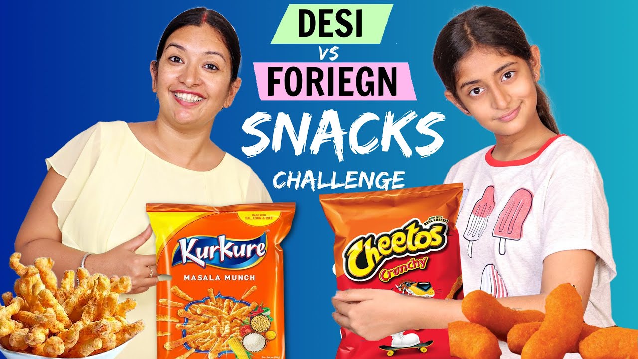 FOREIGN VS DESI SNACKS | Which is Better? TASTE TEST | CookwithNisha