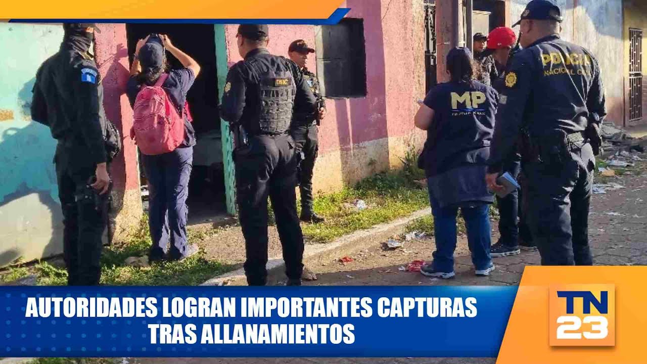 Escuintla: Autoridades logran importantes capturas tras allanamientos