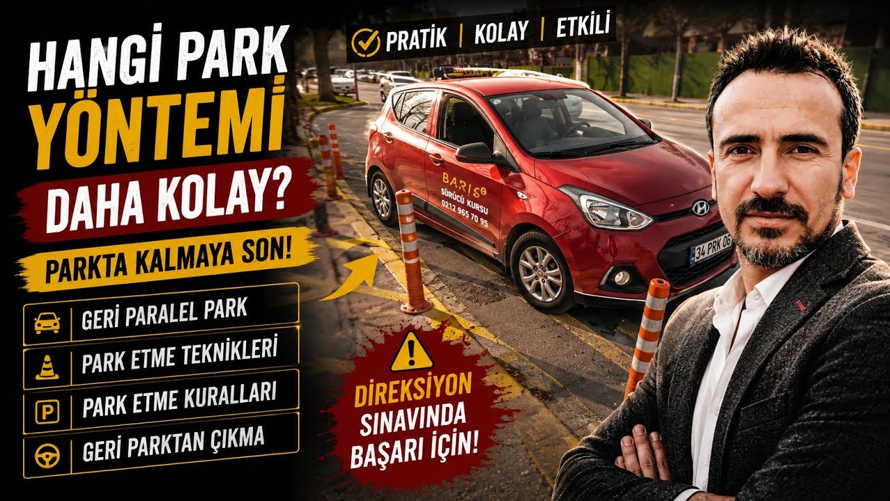 GERİ #PARK ETME TEKNİKLERİ?PARALEL PARK ETME KURALLARI?GERİ PARKTAN ÇIKMA?BAĞCILAR #DİREKSİYON SINAV