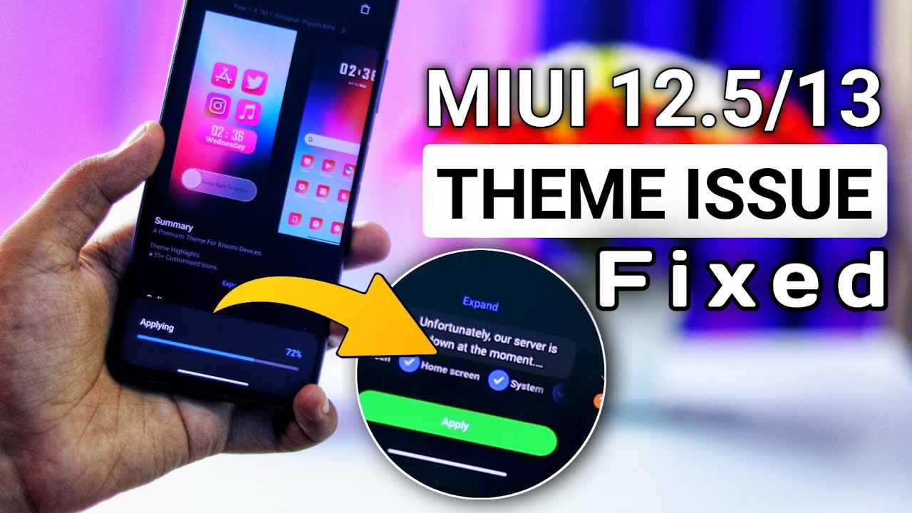 Fix MIUI Theme Not Applying Bug | Theme app Bug On Miui 12.5/Miui 13 | Redmi note 7/8/9/10/11