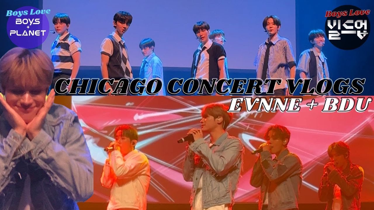 Chicago Thalia Hall KPOP Concert Vlogs: EVNNE + B.D.U | Boys Love Boys Love
