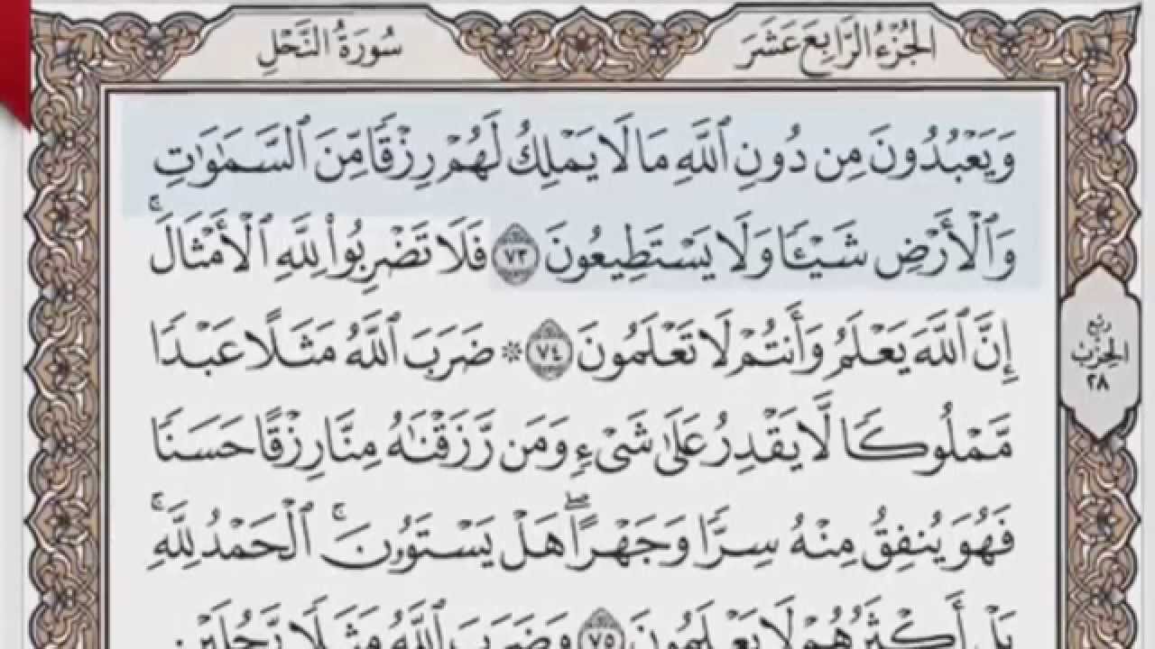 القرآن الكريم بالصفحات صوت وصورة ص/ 275 الشيخ محمود خليل الحصري بمد المنفصل