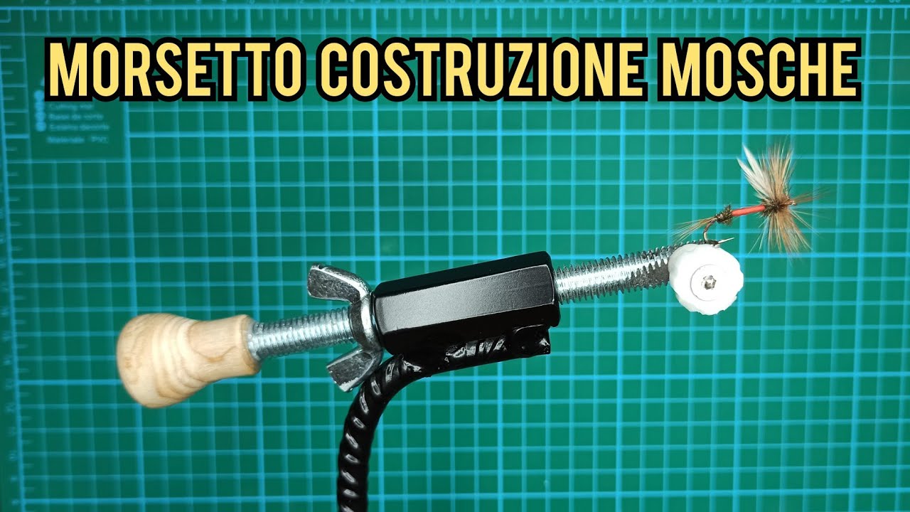 MORSETTO costruzione mosche FAI DA TE - Fly tying VISE SELFMADE