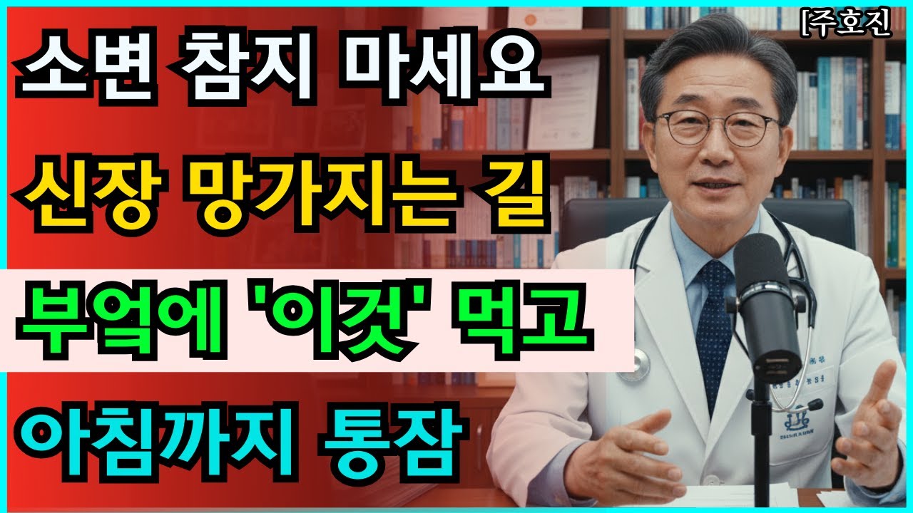 밤새 화장실 들락날락? 방광 문제가 아닙니다! 뇌가 '배고파서' 보내는 구조신호입니다 (충격 연구) #꿀효능 #숙면
