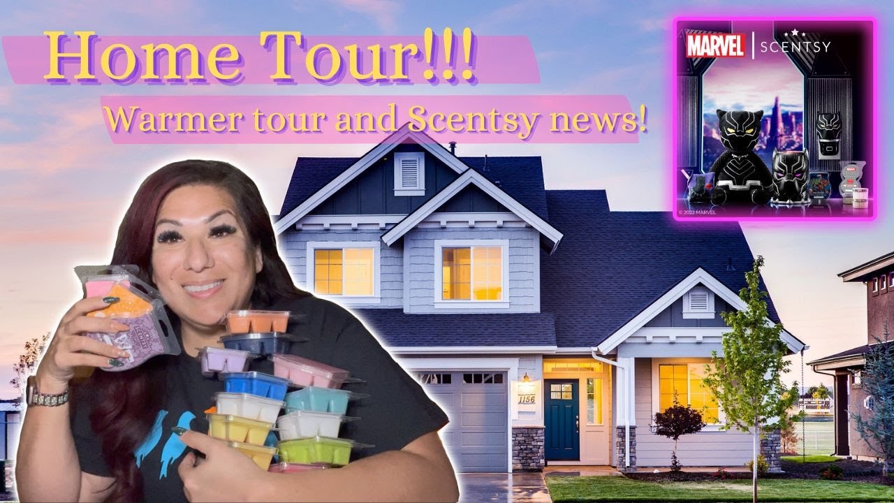 Scentsy Home Tour!!! Check out my warmers and Black Panther announcement!