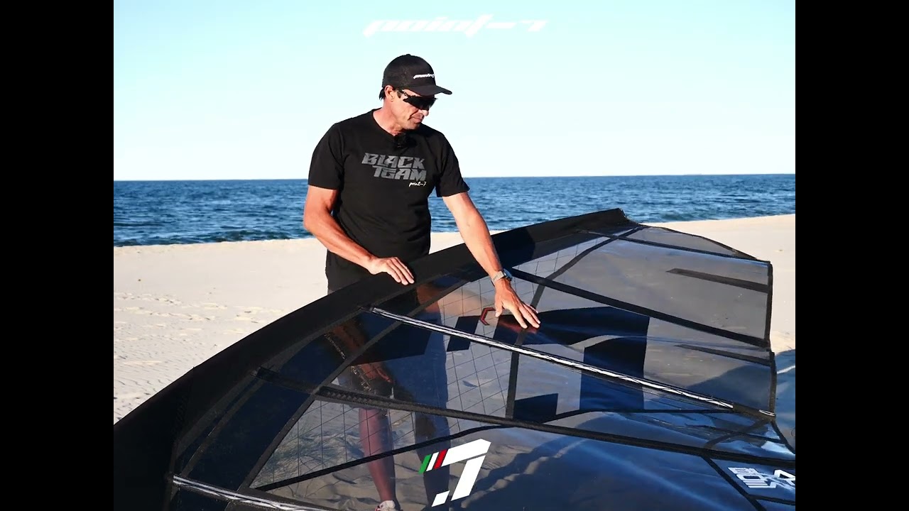 Point-7 Anleitung &uuml;ber das korrekte aufriggen der Segel, How to do, erkl&auml;rt von Andrea Cucchi