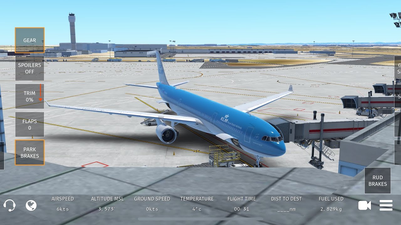 Infinite flight- KLM 678 Edmonton (CYEG) - Calgary (CYYC) KLM A330-300