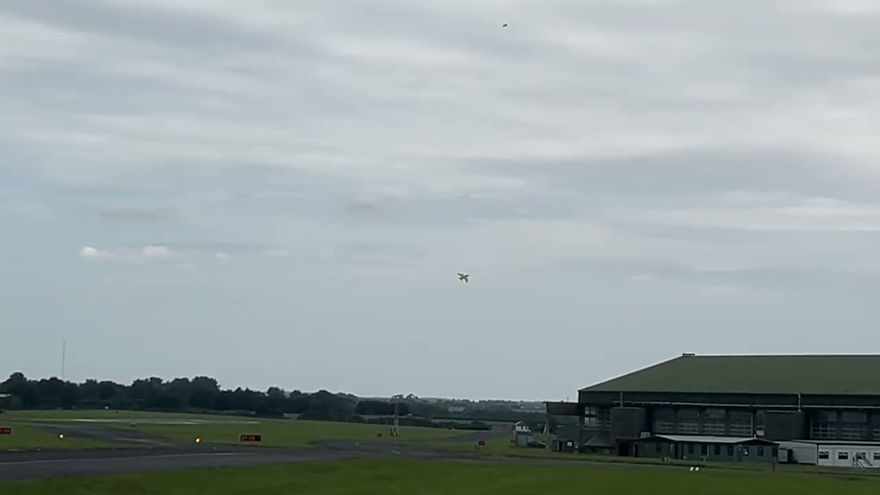 Gnat solo! Initial take off out of RAF St Athan, Wales in G-MOUR