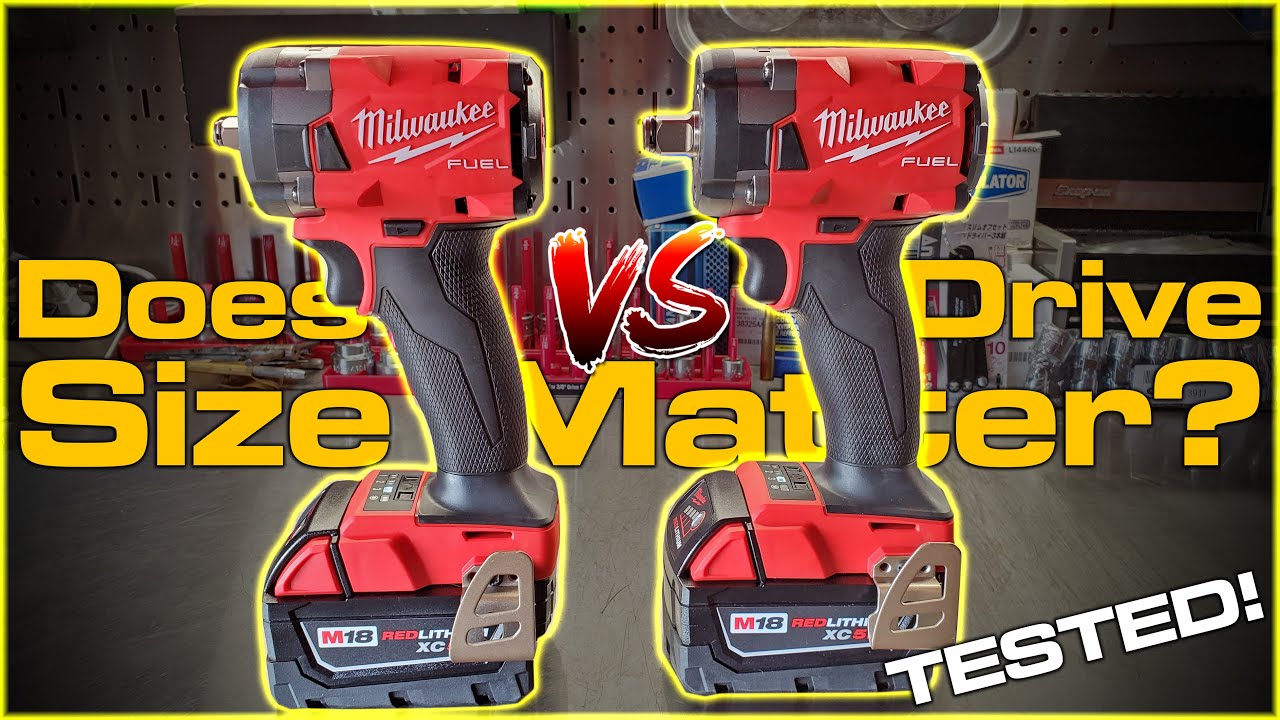 Does Impact Drive Size Matter!? Tested! New Milwaukee M18 FUEL Compact: 3/8" vs. 1/2" Drive!