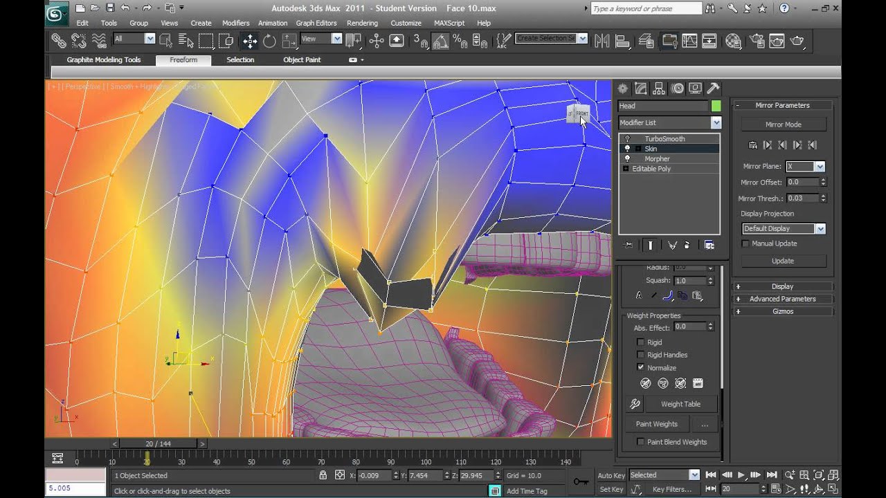 3ds Max Jaw Skinning