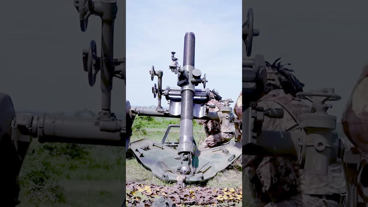 Hard training with mortars 