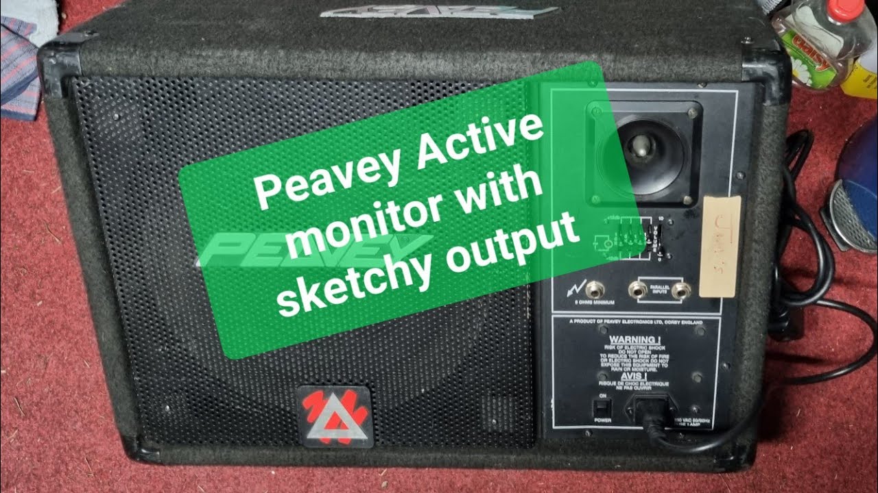 Peavy Floor Monitor with sketchy sound