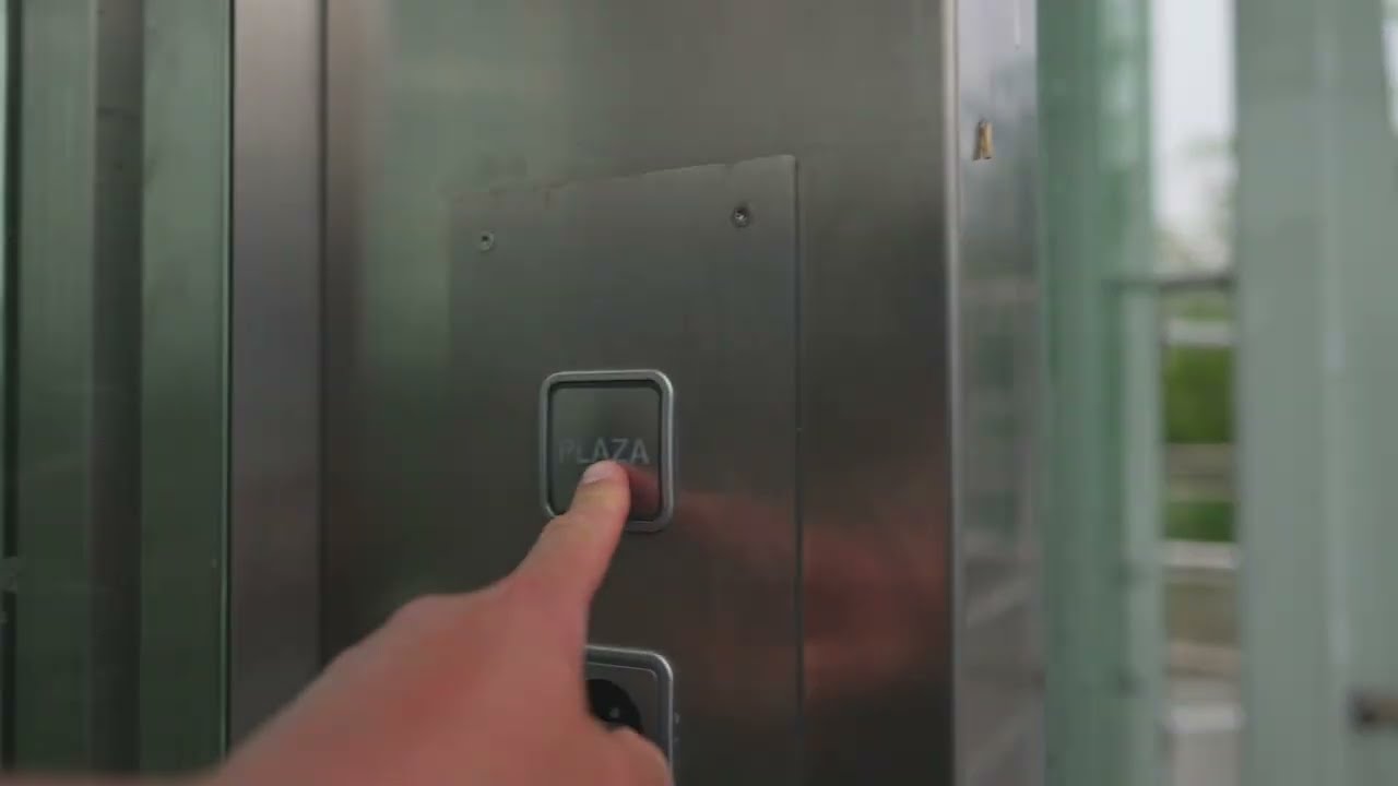 Austria, Vienna, stuck in an elevator during heavy rain