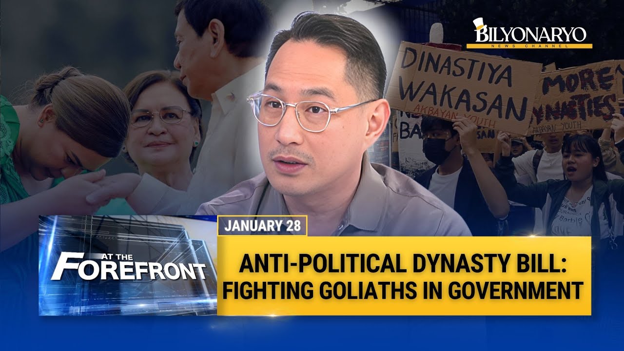 At The Forefront: A Breakdown on Anti-Political Dynasty Bills | Rep. Zia Adiong