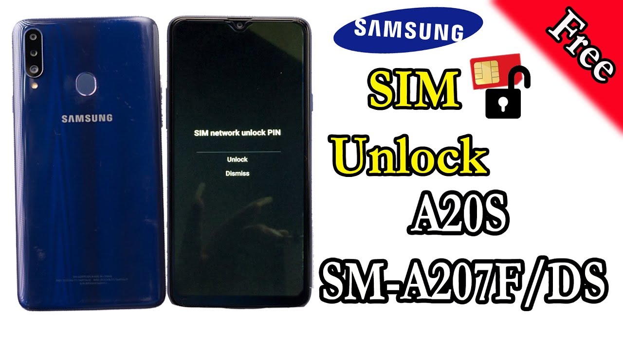 samsung a20s sim network unlock pin || SM-A207F/DS free country unlock 2020
