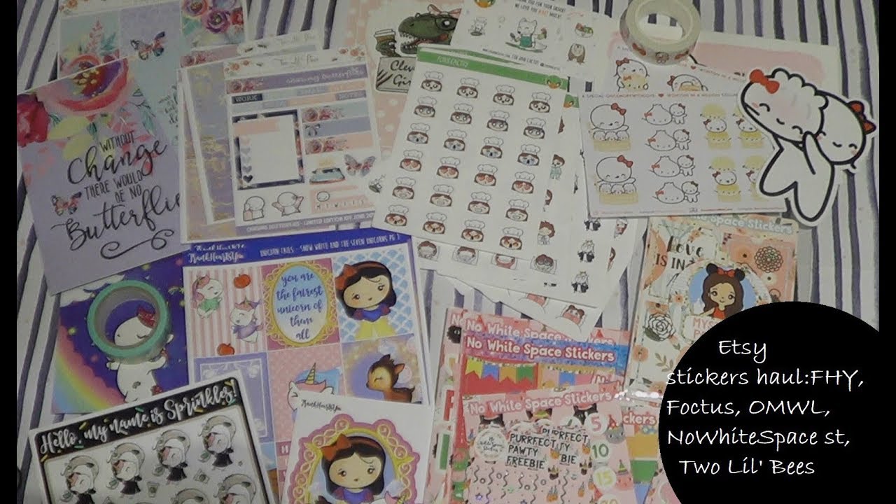 Etsy Planner haul: Frank Hearts You, OMWL, Foctus and more (Eng) | Smugnificent