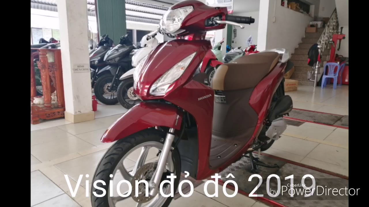 Vision 2019 m&agrave;u đỏ đ&ocirc; mới(đỏ đậm)