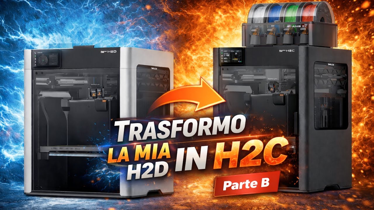 Bambulab da H2D a H2C: Tutti i Passaggi della Conversione - Parte B