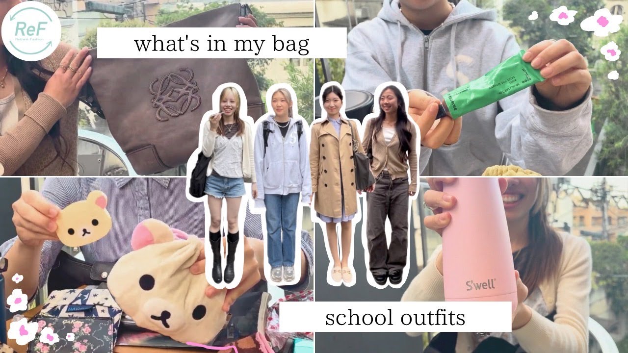 【What’s in my bag?】大学生のカバンの中身紹介+サステナコーデ🧚🧳