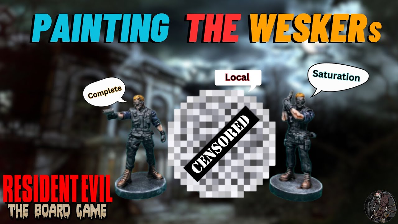 Painting The Weskers  - Resident Evil The Board Game #residentevil