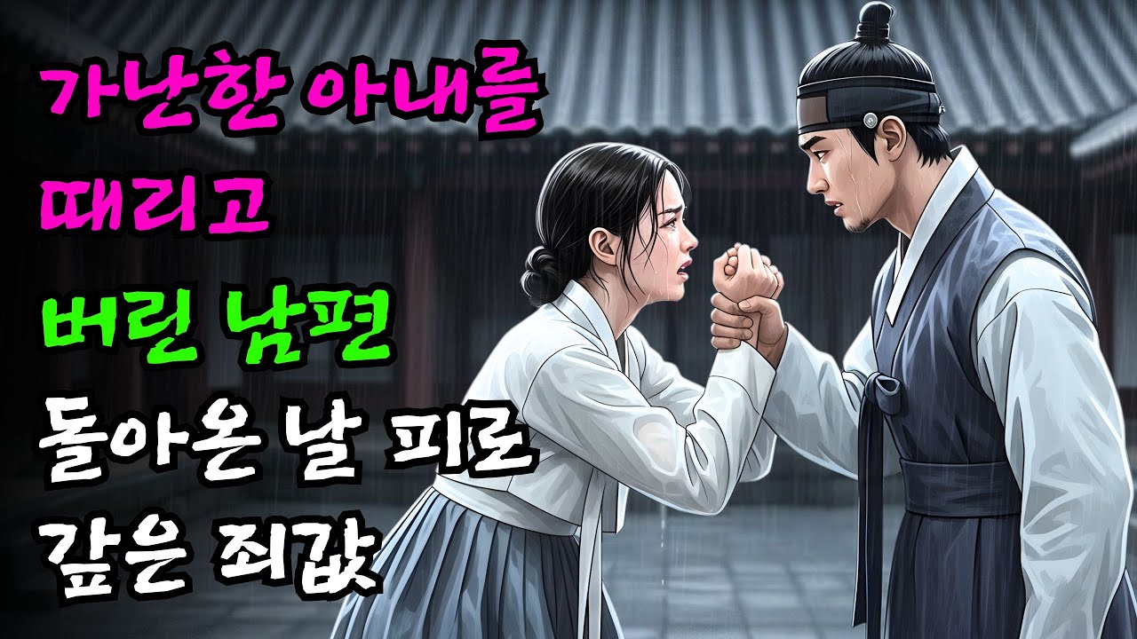 가난한 아내를 때리고 버린 남편, 돌아온 날 피로 갚은 죄값 | 야담 | 민담 | 설화 | 고전 | 옛날이야기 |야사
