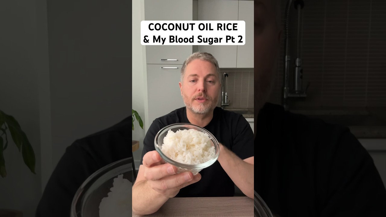 Coconut oil rice, and my blood sugar. #insulinresistant1 #glucoselevels #rice