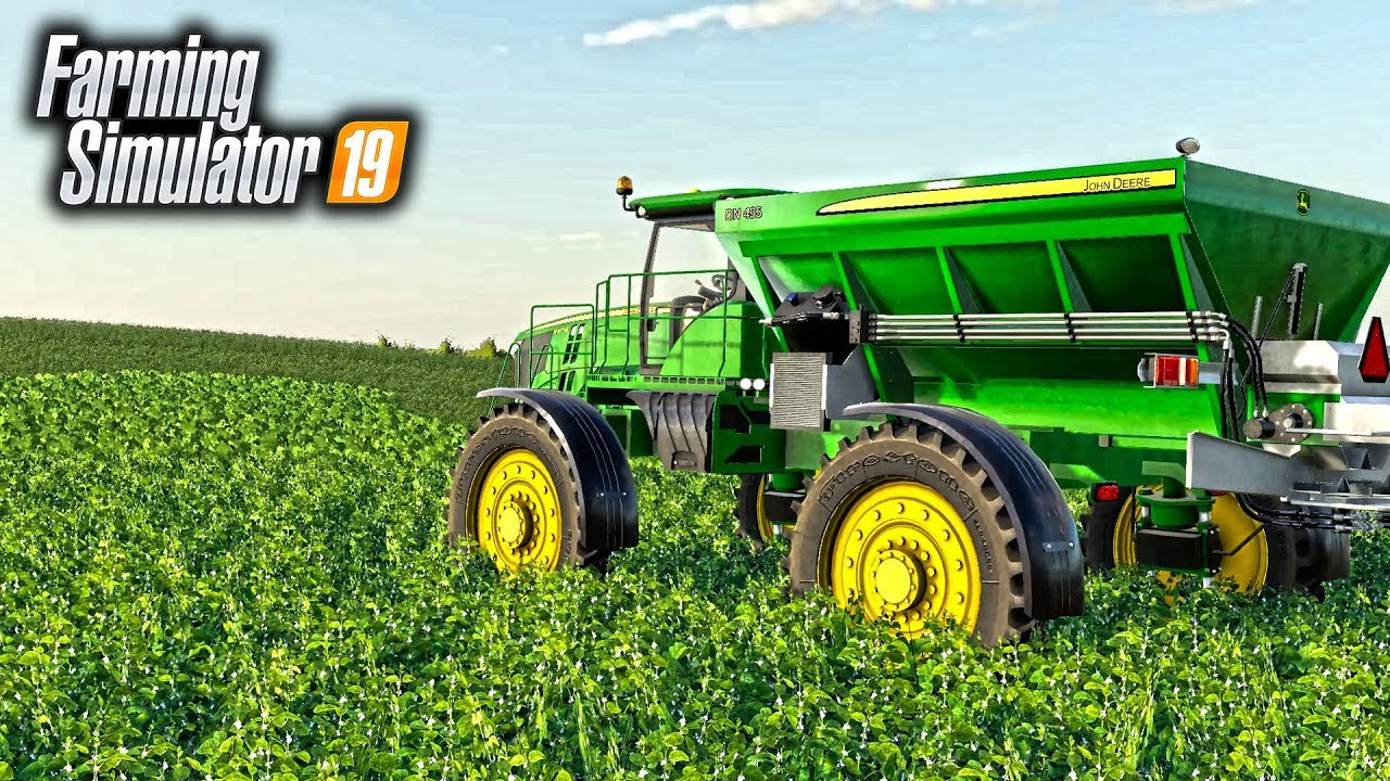FS19- LAYING DOWN THE LIME! W/ JD 4045R (22MPH THROUGH FIELDS)