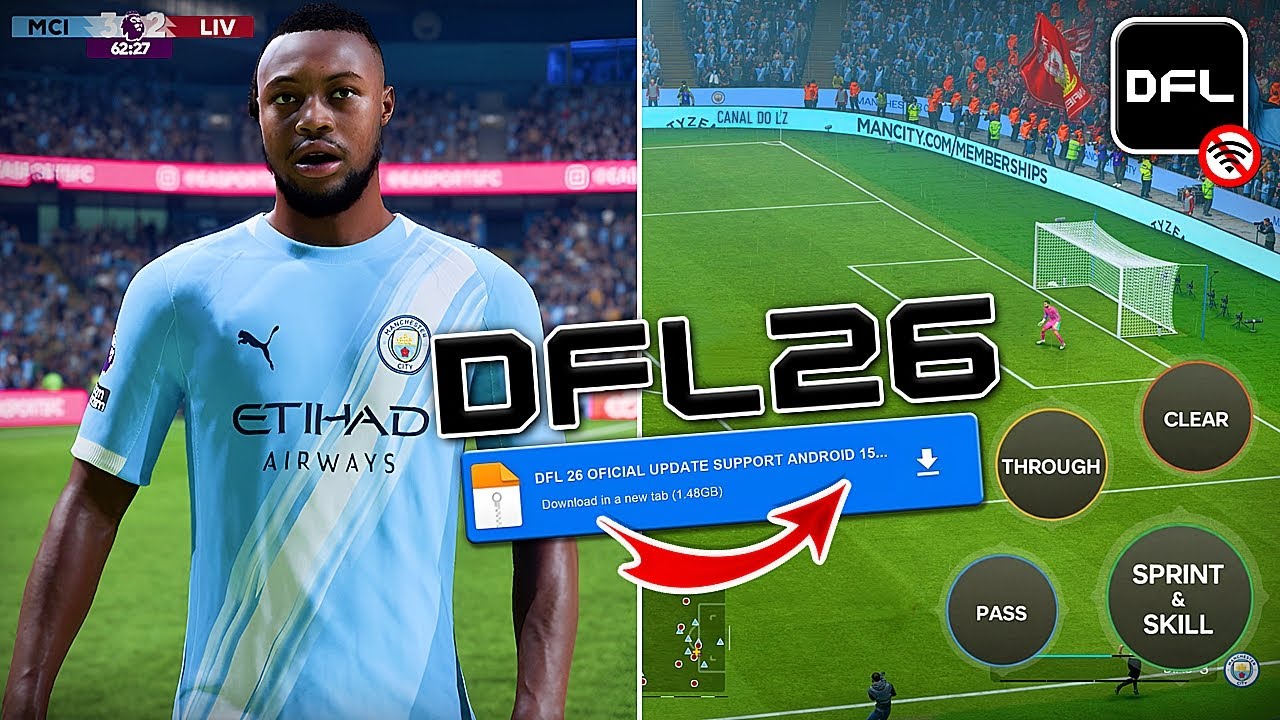 🔥 FIFA 16 MOD 2026 Android | Review da Atualiza&ccedil;&atilde;o DFL 26 DIRETO (Modo Carreira & Gameplay)