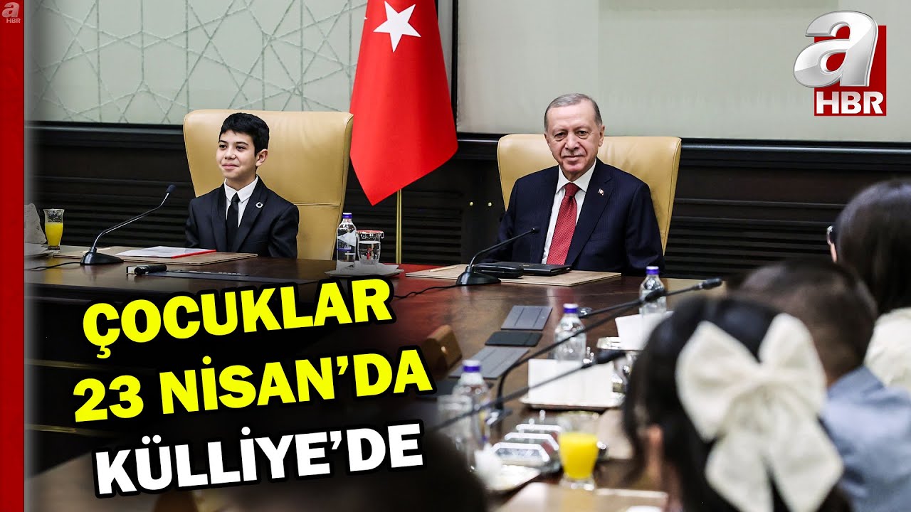 Başkan Erdoğan Cumhurbaşkanlığı Külliyesi'nde çocukları kabul etti | A Haber