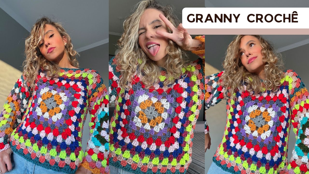 BLUSA GRANNY - CROCHÊ FÁCIL E ECONÔMICO - TUTORIAL PAP