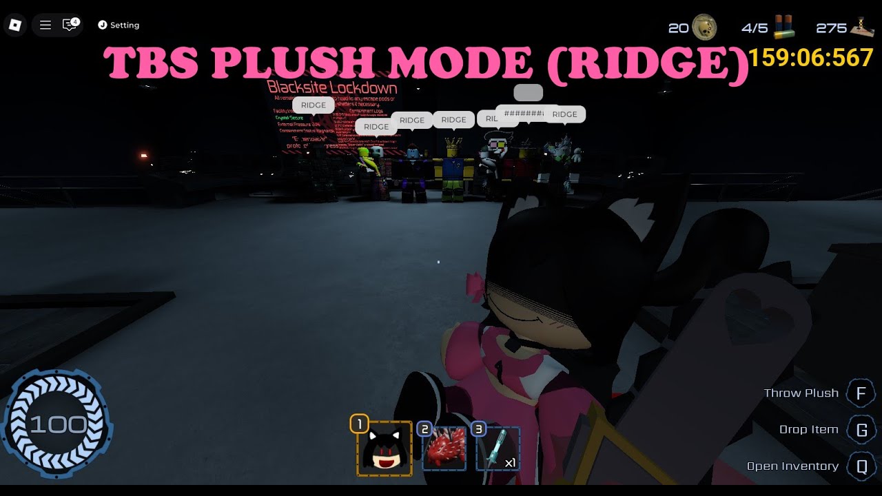 Roblox Pressure - Plush Mode TBS (102 Doors opened) (Набор в команду в описании)